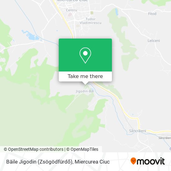 Băile Jigodin (Zsögödfürdő) map