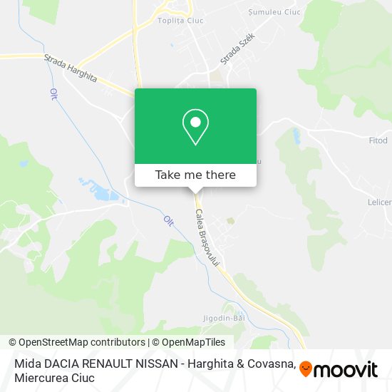 Mida DACIA RENAULT NISSAN - Harghita & Covasna map