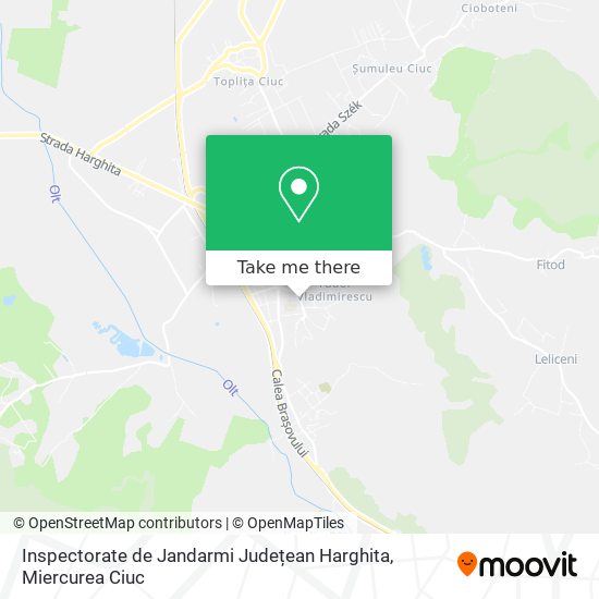 Inspectorate de Jandarmi Județean Harghita map