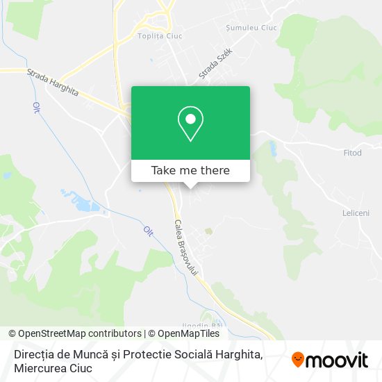 Direcția de Muncă și Protectie Socială Harghita map