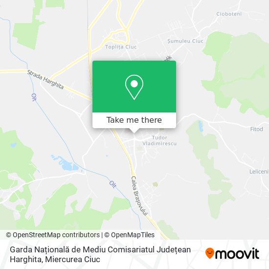 Garda Națională de Mediu Comisariatul Județean Harghita map