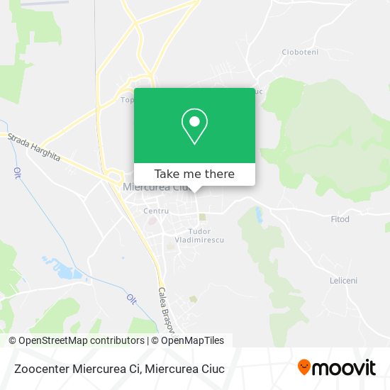 Zoocenter Miercurea Ci map