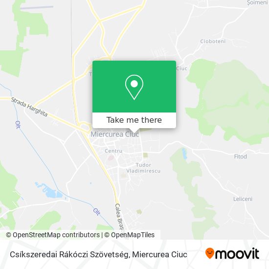 Csíkszeredai Rákóczi Szövetség map