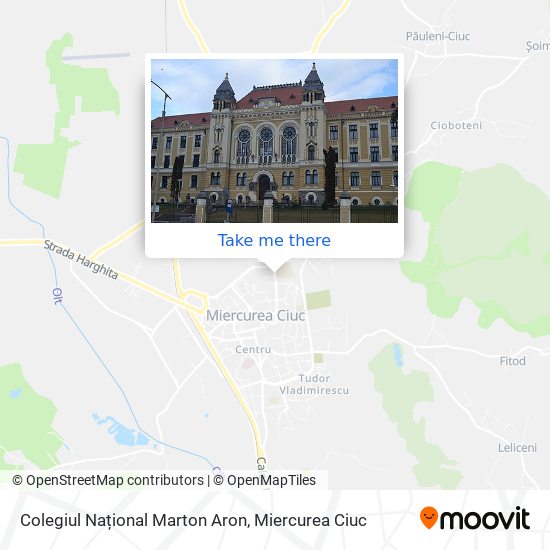 Colegiul Național Marton Aron map