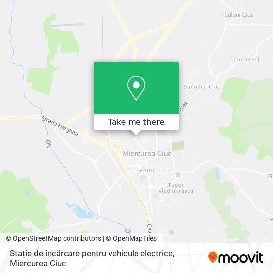 Stație de încărcare pentru vehicule electrice map