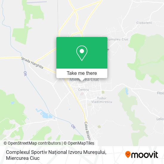 Complexul Sportiv Național Izvoru Mureșului map