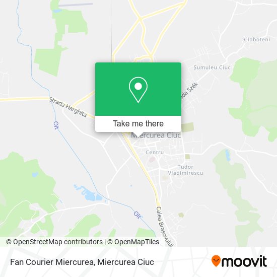 Fan Courier Miercurea map