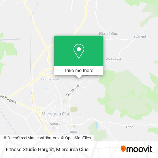Fitness Studio Harghit map