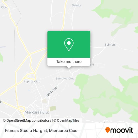 Fitness Studio Harghit map