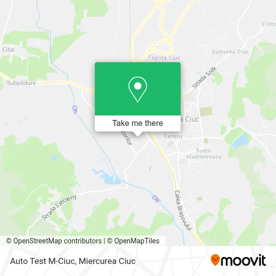 Auto Test M-Ciuc map