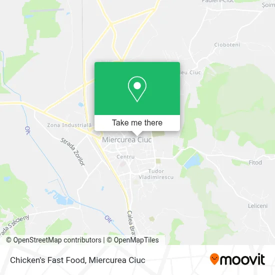 Chicken's Fast Food map