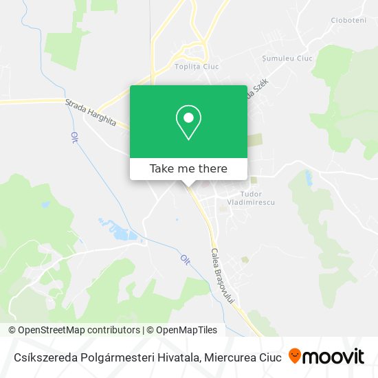 Csíkszereda Polgármesteri Hivatala map