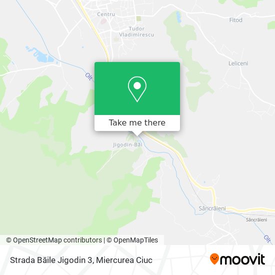 Strada Băile Jigodin 3 map