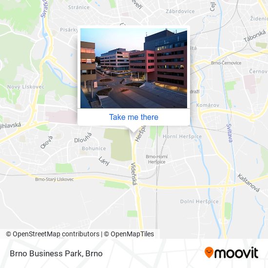 Brno Business Park map