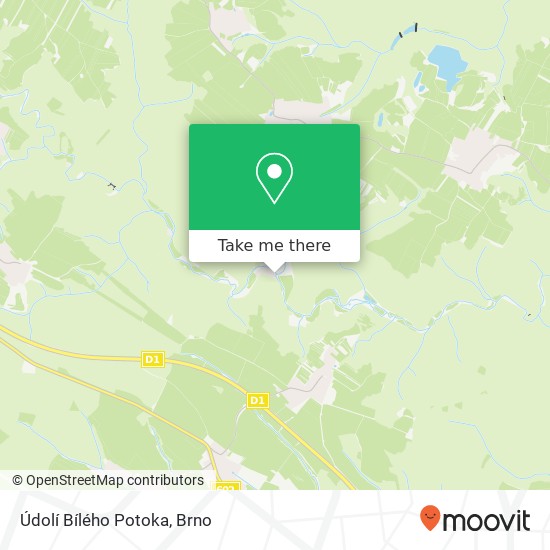 Údolí Bílého Potoka map