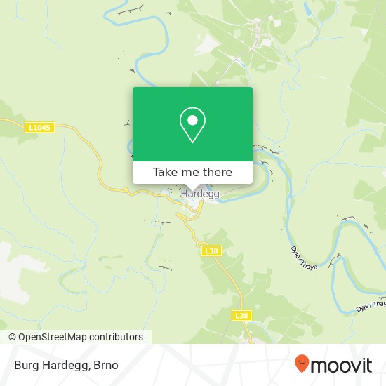 Burg Hardegg map