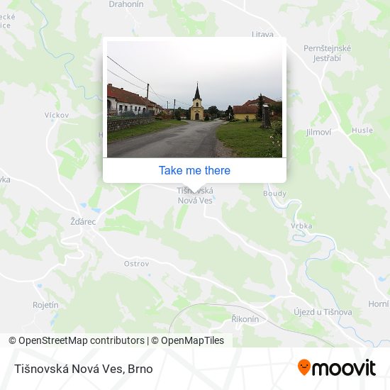 Карта Tišnovská Nová Ves