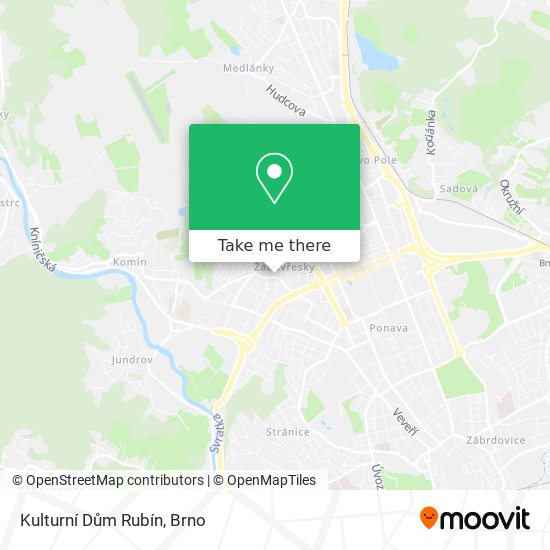 Kulturní Dům Rubín map