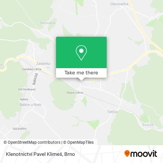 Klenotnictví Pavel Klimeš map