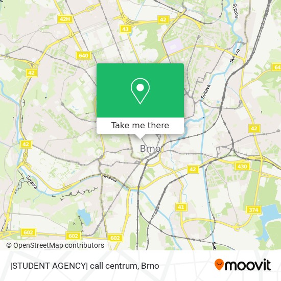|STUDENT AGENCY| call centrum map