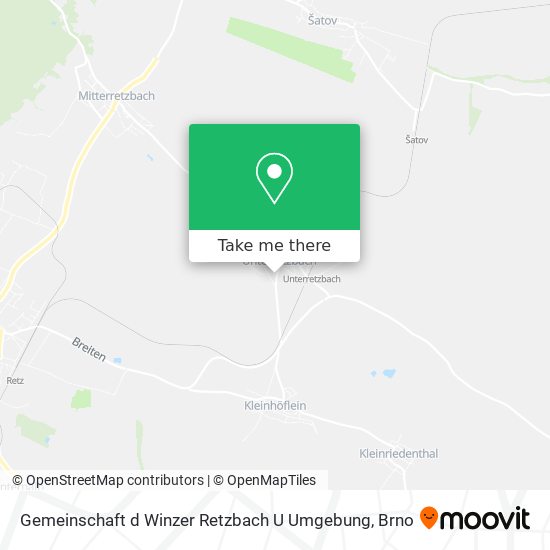 Карта Gemeinschaft d Winzer Retzbach U Umgebung