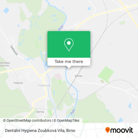 Dentální Hygiena Zoubková Víla map