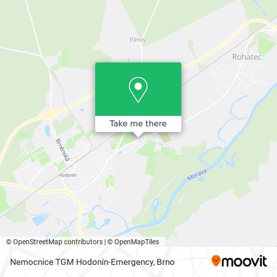 Карта Nemocnice TGM Hodonín-Emergency