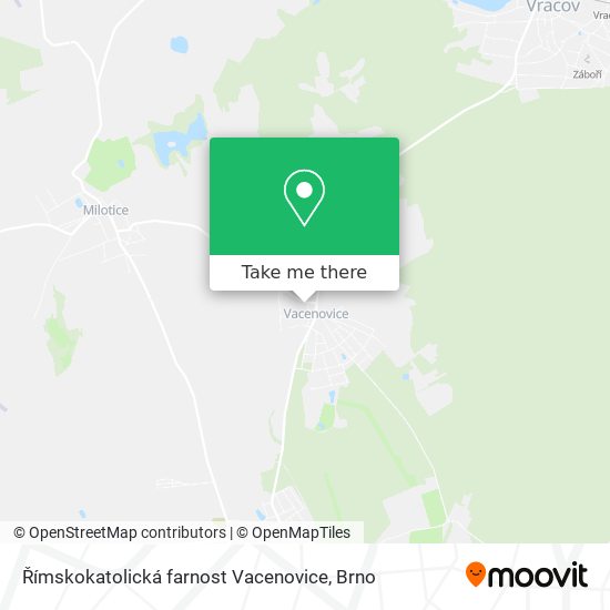 Římskokatolická farnost Vacenovice map