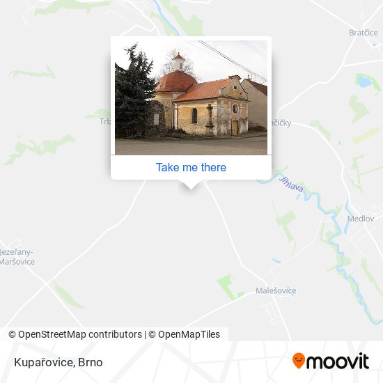 Kupařovice map