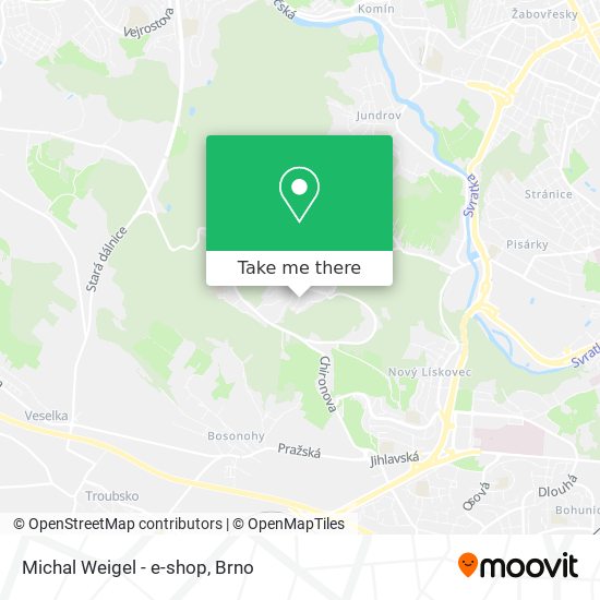 Michal Weigel - e-shop map