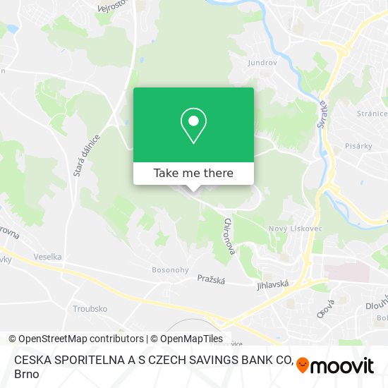 CESKA SPORITELNA A S CZECH SAVINGS BANK CO map