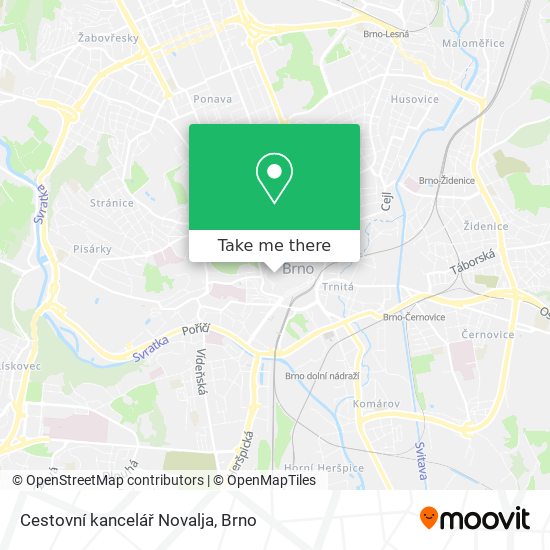 Cestovní kancelář Novalja map