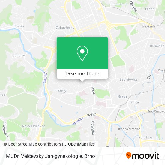 MUDr. Velčevský Jan-gynekologie map