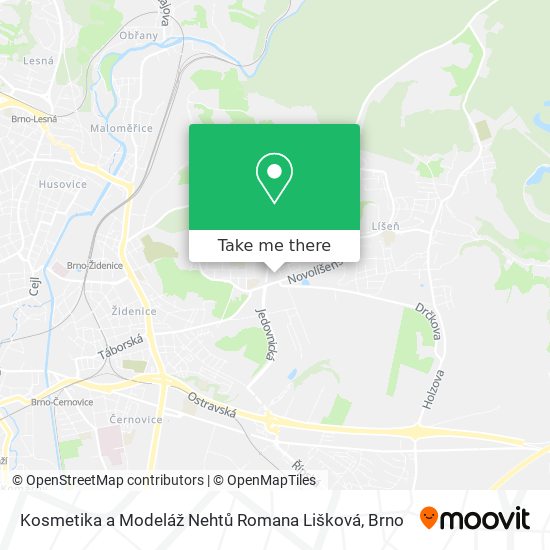 Kosmetika a Modeláž Nehtů Romana Lišková map