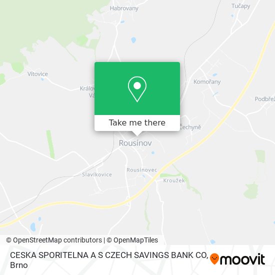 CESKA SPORITELNA A S CZECH SAVINGS BANK CO map