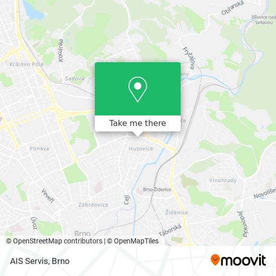 AIS Servis map