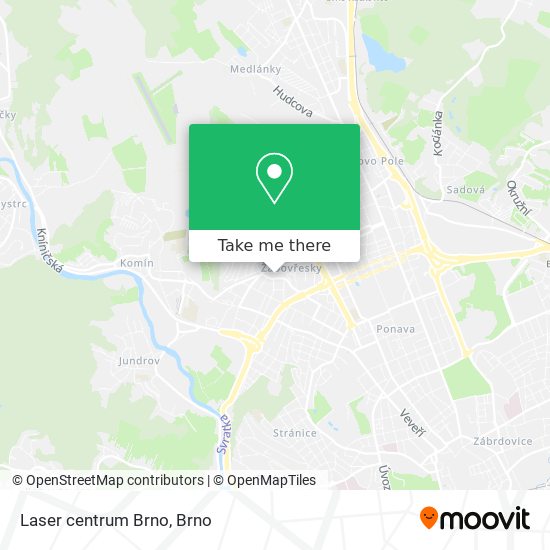 Laser centrum Brno map