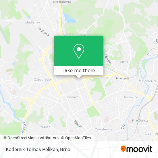 Kadeřník Tomáš Pelikán map