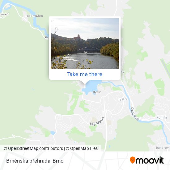 Brněnská přehrada map