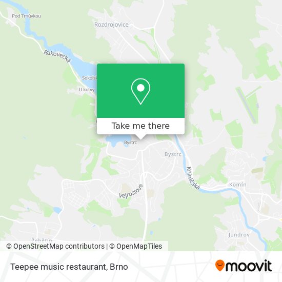 Teepee music restaurant map