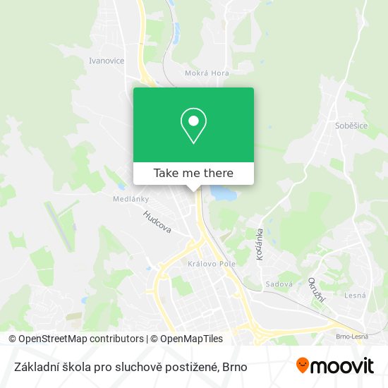 Základní škola pro sluchově postižené map