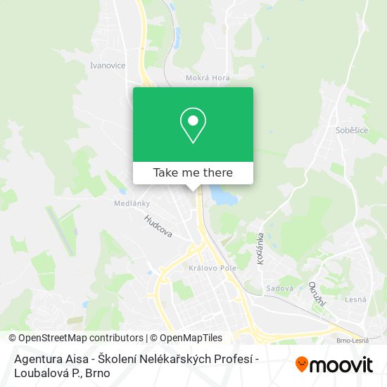 Agentura Aisa - Školení Nelékařských Profesí - Loubalová P. map