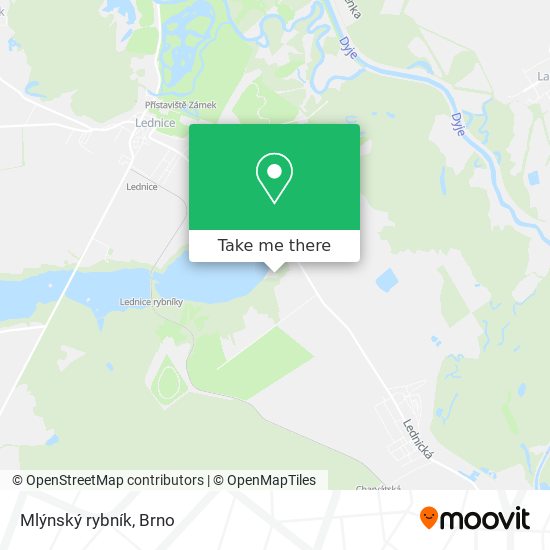 Mlýnský rybník map