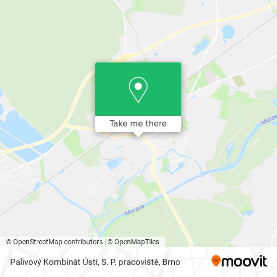 Palivový Kombinát Ústí, S. P. pracoviště map