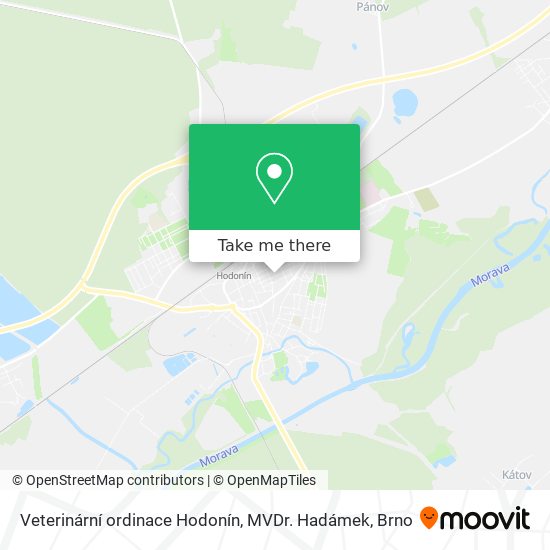 Veterinární ordinace Hodonín, MVDr. Hadámek map