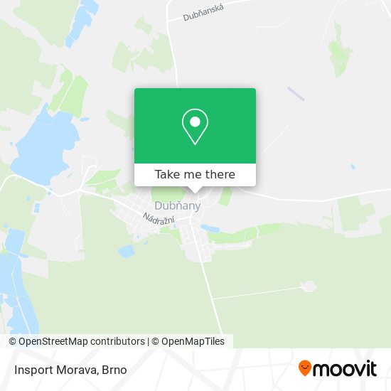 Insport Morava map