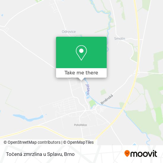 Točená zmrzlina u Splavu map