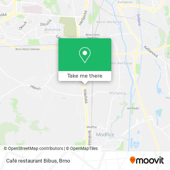 Café restaurant Bibus map