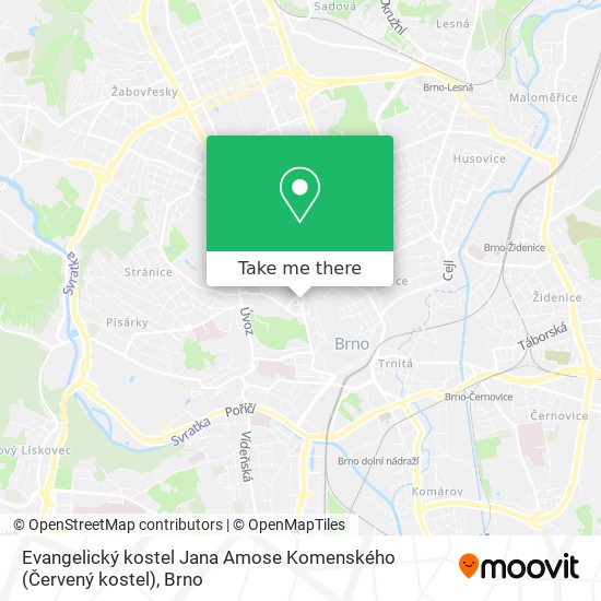 Evangelický kostel Jana Amose Komenského (Červený kostel) map