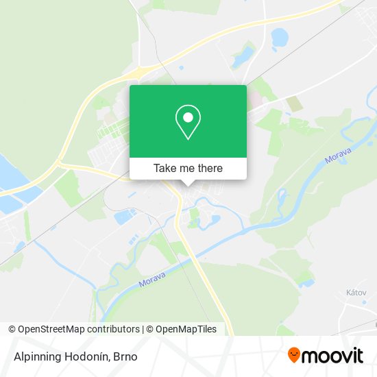 Alpinning Hodonín map